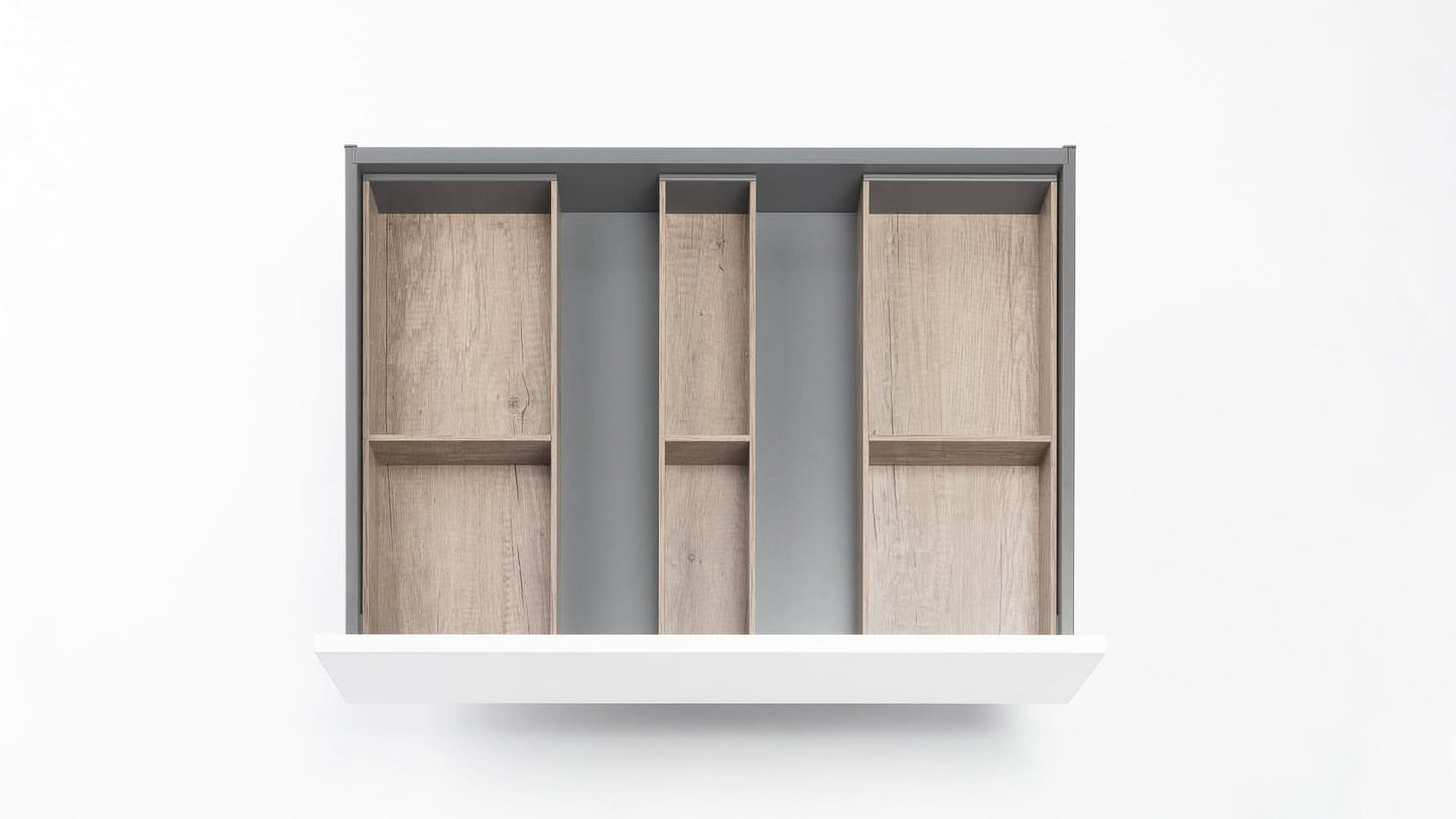 PLAINtrio Holz. Bundle für Besteck & Küchenutensilien (50 cm)