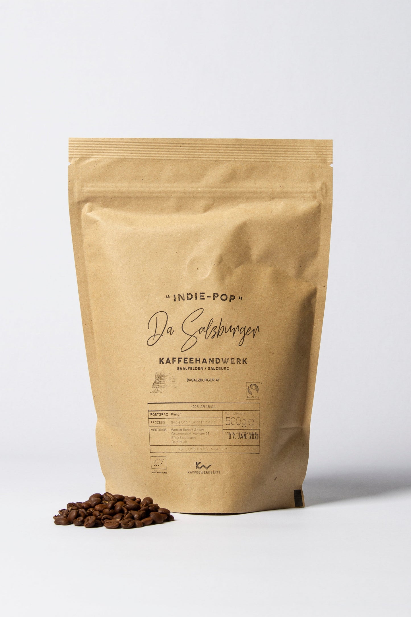 Da Salzburger® "INDIE POP" / BIO & FAIRTRADE French Roast - 500g