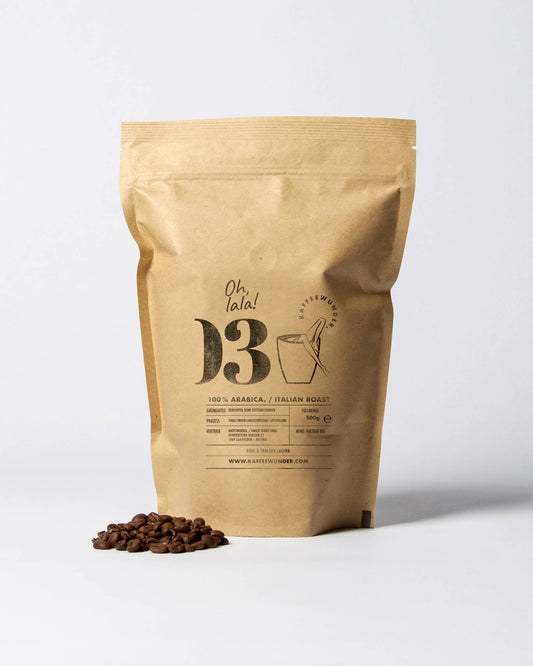 Kaffeewunder Kaffeebohnen Nr. 03 (100% Arabica / Italian Roast / 500g)