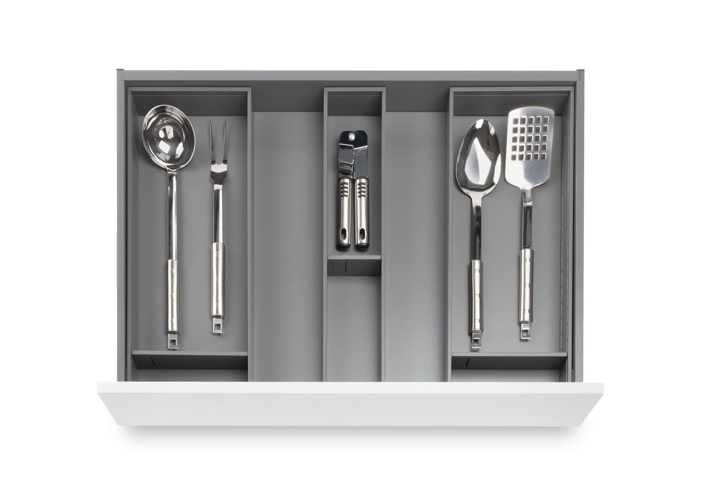PLAINtrio Stahl. Bundle für Besteck & Küchenutensilien (50 cm)