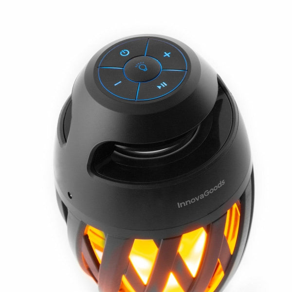 Kabelloser Bluetooth-Lautsprecher mit LED-Flammeneffekt – Spekkle InnovaGoods