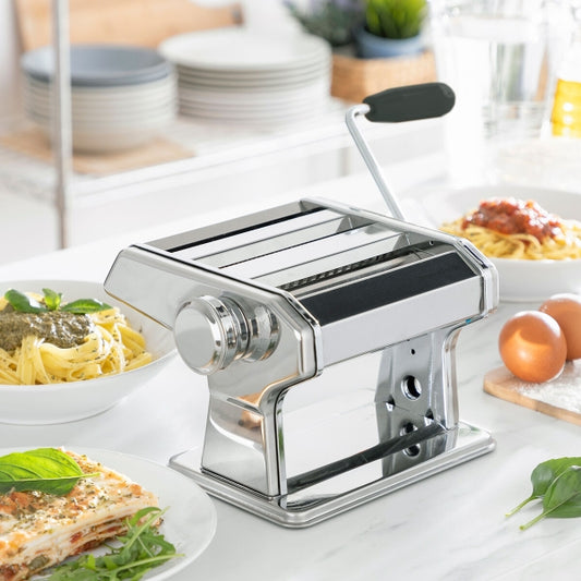 InnovaGoods Nudelmaschine – Frische Pasta selbst gemacht (3 Walzen, 8 Stufen, mit Rezepten)