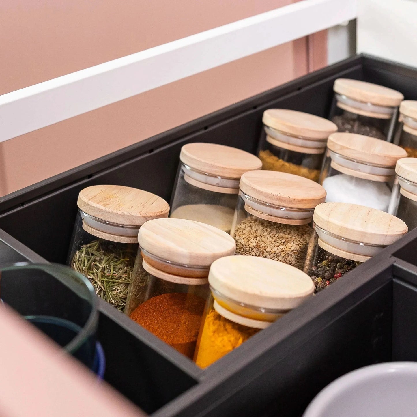 Gewürzhalter Komplettset inkl. 12 Gewürzgläser